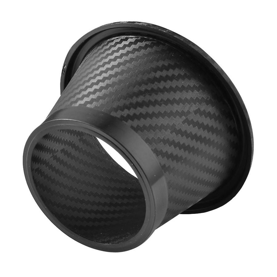 Universal Car SUV Front Bumper Turbo Air Intake Pipe Turbine Inlet Pipe Air Funnel Kits Carbon Fiber Color