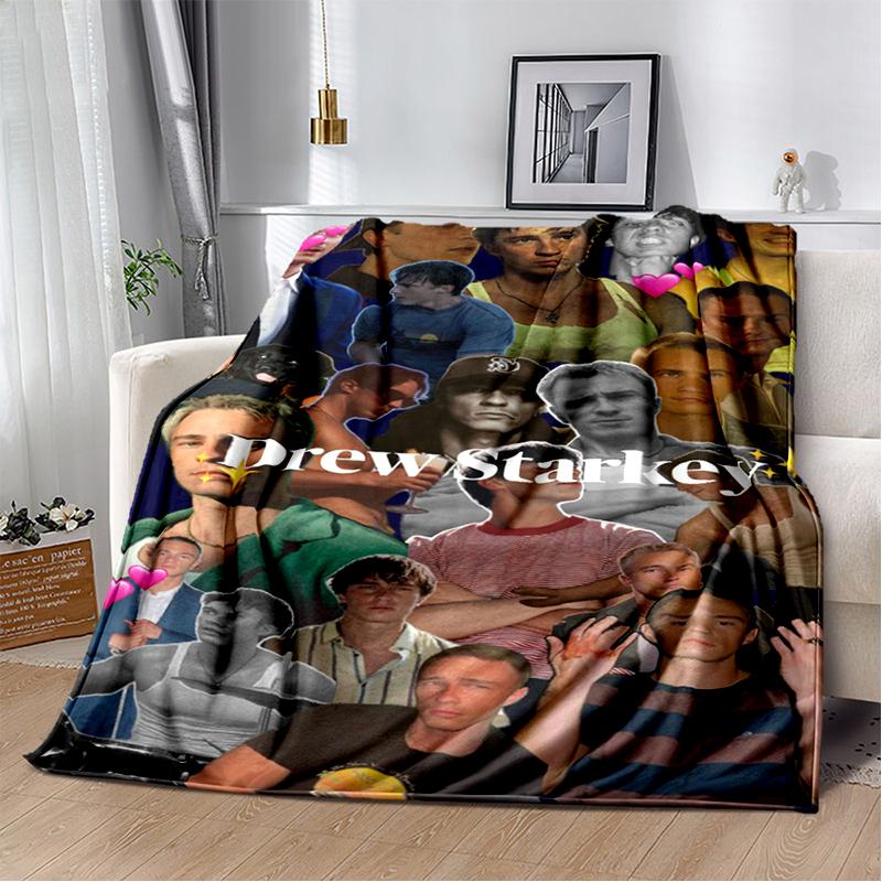 3D Drew Starkey Rafe Cameron Soft Plush Blanket,Flannel Blanket Throw Blanket for Living Room Bedroom Bed Sofa Picnic Cover Gift