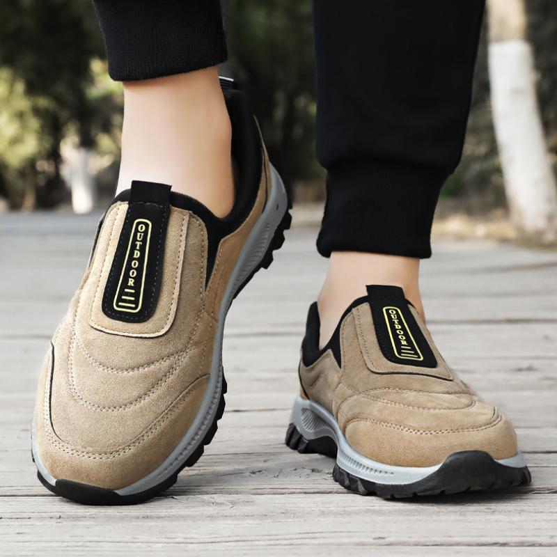 Men's Outdoor Hiking Cross-country Mountaineering Walking Shoes Slip-on Fashionable Sports Shoes