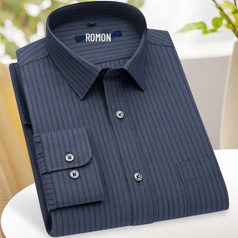 

Luomeng Men s Long-Sleeve Casual Business Shirt 43