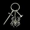 Gothic Dark Horror Spider Keychain - Halloween Insect Accessory