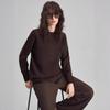 Sens du Design Skinny Col Rond Polyvalent Couleur Unie Nouveau Pull en Maille Coton pour Femmes Printemps et Automne 2026