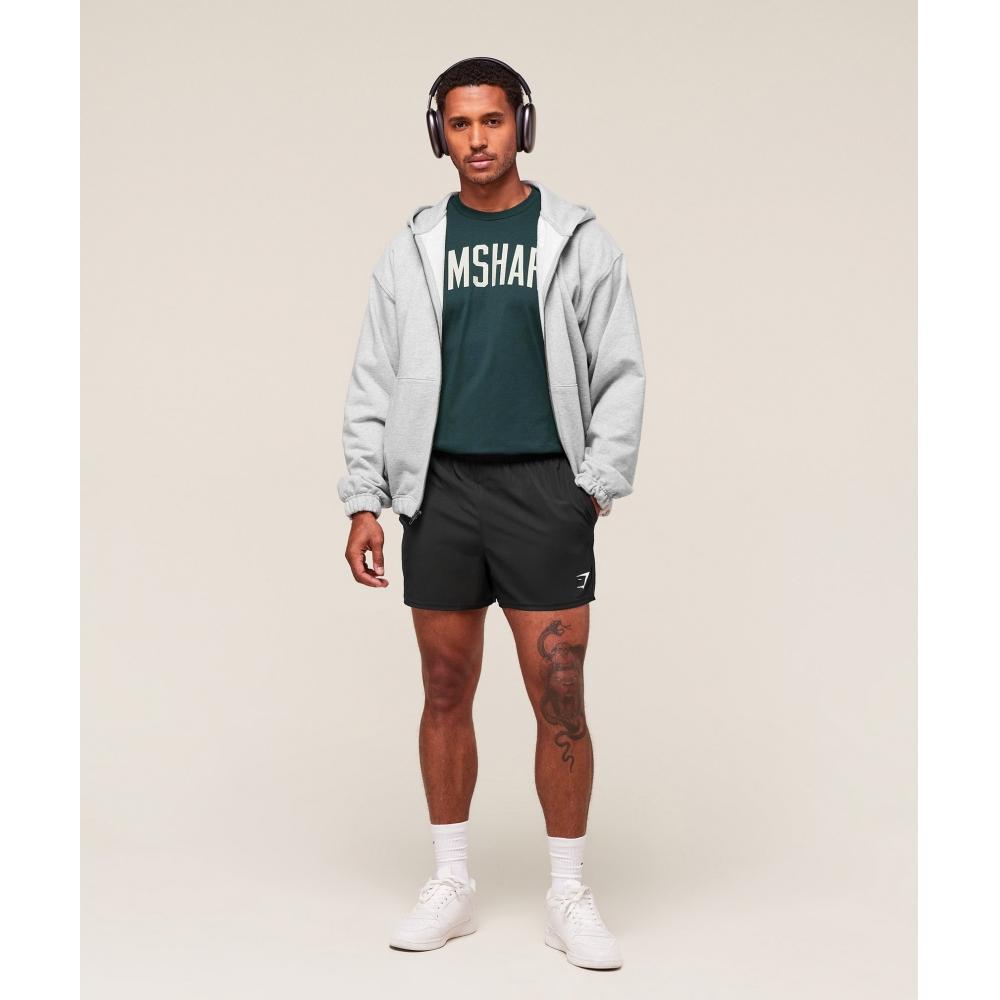 Gymshark Nošené grafické tričko Tmavě petrolejová modř A3c8m Udrl