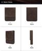 Crazy Horse Leather Handmade 6-Pen Magnetic Drawer-Style Fountain Pen Case