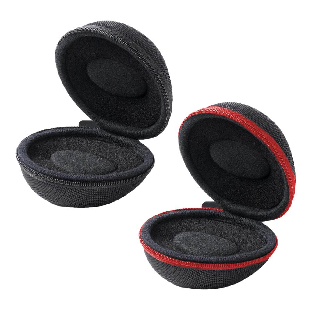 Portable Watch Travel Case Cushioned Round Portable Watch Holder for Travel Wristwatches Pouch Protector with Zipper