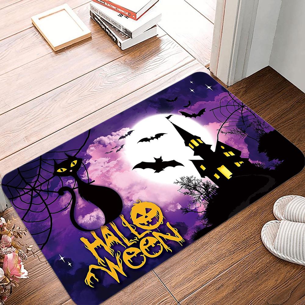 Halloween Vitajte Vstupný rohožka Domáca dekorácia Koberec Vnútorný Vonkajší Podlahová rohožka Obývacia izba Spálňa Kúpeľňa Kuchyňa Koberec