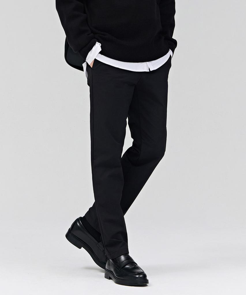 CHASECULT Men'S Straight Stretch Brushed Pants - Black