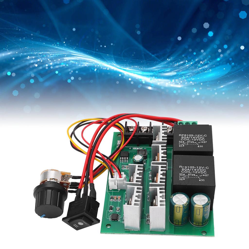 DC Motor Controller Brush Speed Control Adjustable CW CCW Switch Large Torsion 40A 10‑50V
