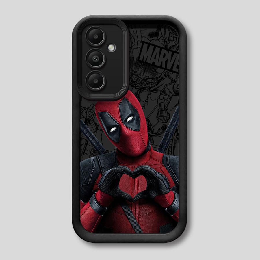 Marvel Deadpool pouzdro pro Samsung Galaxy A23 A12 A36 A33 A16 A26 A22 A32 A34 A56 A24 A13 A14 Měkký kryt