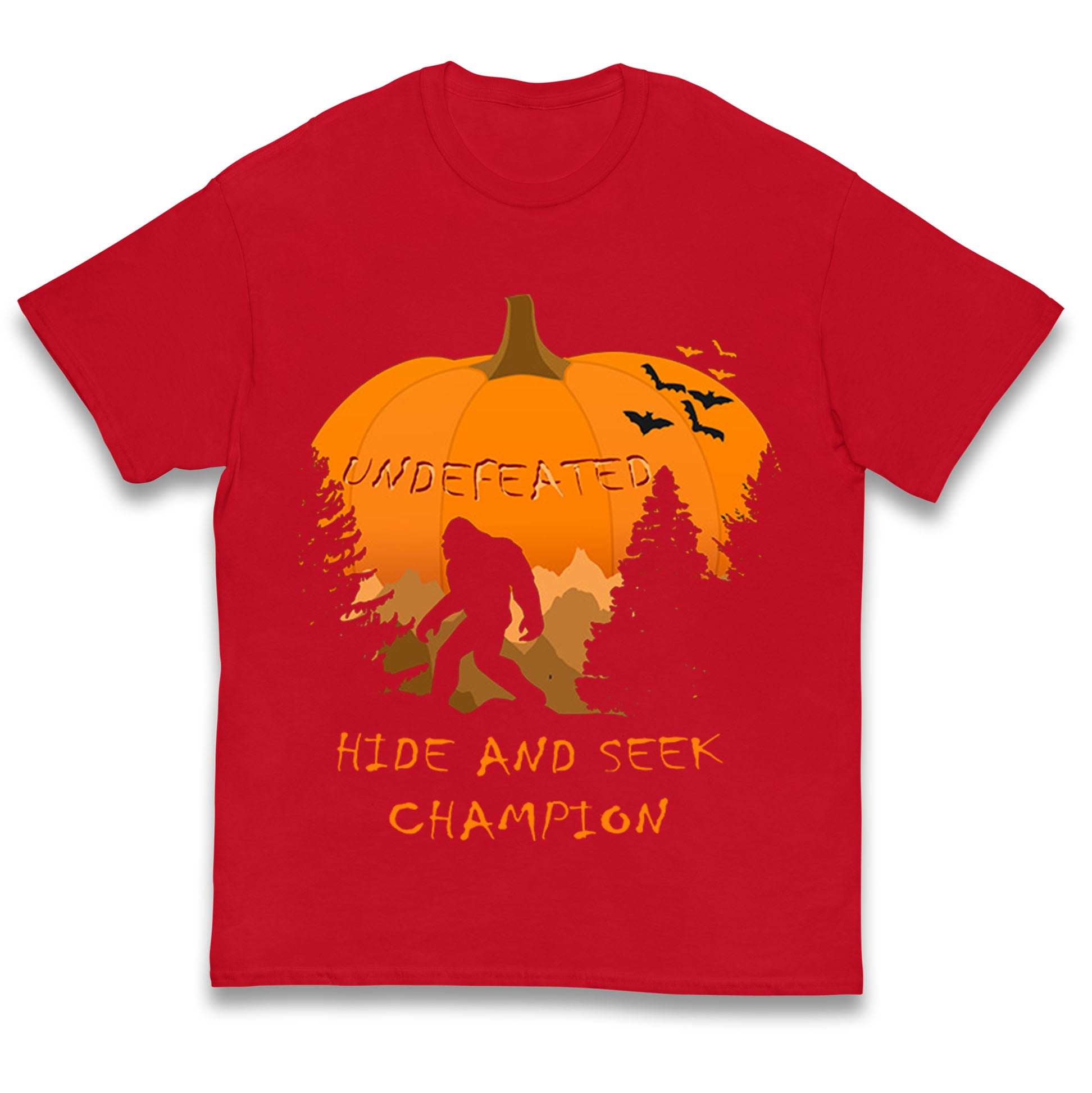 

Big Foot Hide And Seek Halloween Kids T Shirt 150
