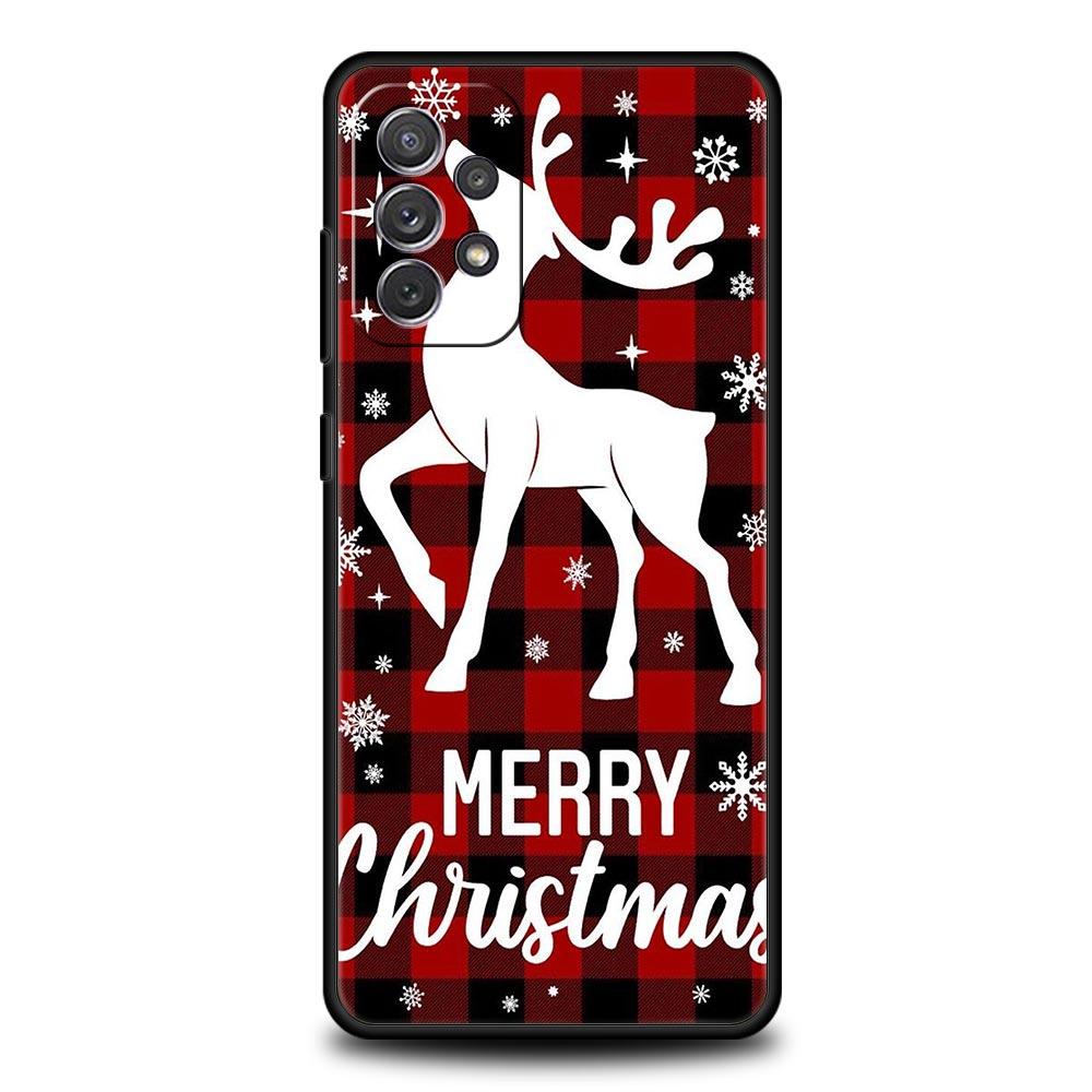Christmas Graphic Printed Phone Case For Samsung A15 A13 A51 A71 A41 A31 A21S A03S A05 A12 A32 A52 A23 A25 A33 A53 A73 5G Cover