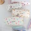 INS Bow Print Pencil Case Large Capacity Student Stationery Storage Bags  Back to School Gifts