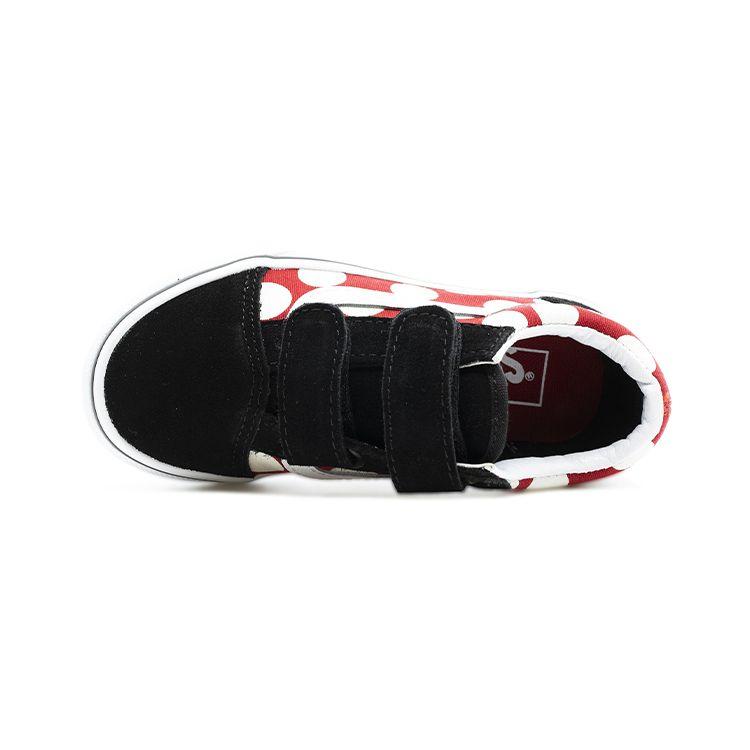 Vans Old Skool Low Top Kids Skate Shoes Kids Sneakers Black Red VN0A4BUV2JX