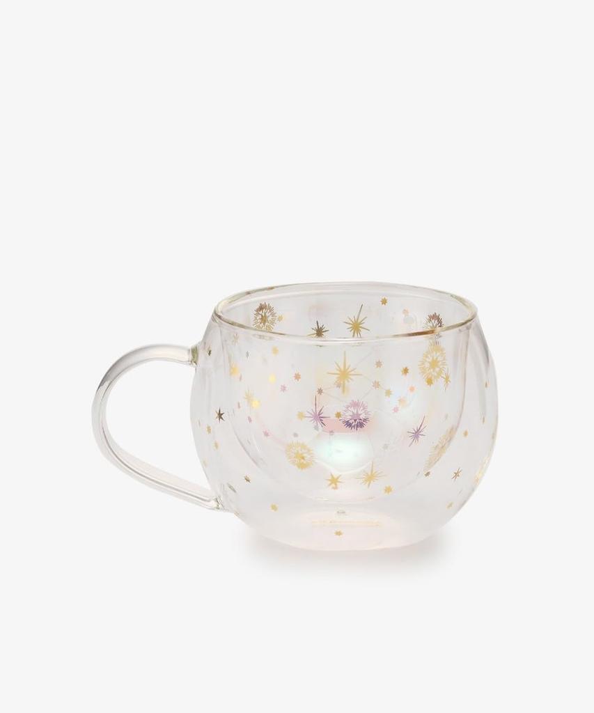 Afternoon Tea Living JN58 Sky Design Heat-Resistant Double-Walled Mug, Clear/Starry