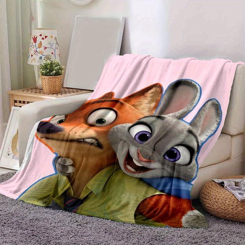 1pc, Zootopia Nick & Judy Blanket Soft Throw for Home Decor, Couch Cover, Travel, Camping, Car, Beach, Office Nap Perfect Gift for Friends