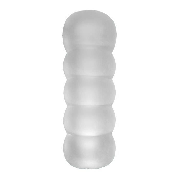 Masturbateur - Doc Johnson - Balls Deep Ass 9'' - Blanc - Silencieux - Texture Stimulante