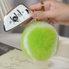 Cute Tennis Ball Key Chain Rabbit Fur Ball Key Chain 8cm Pompons Keychain Plush Bag Charm Girl's Gift Keyring Accessory Key Ring