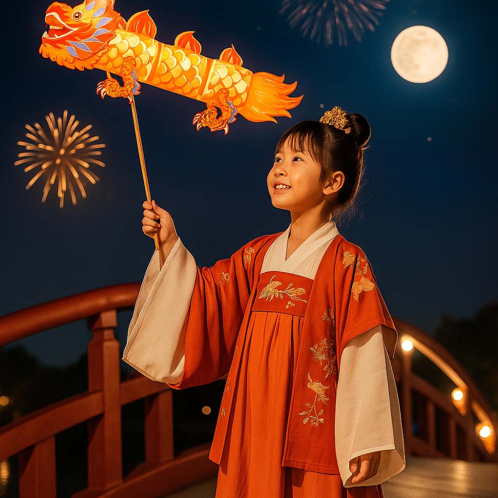 

PVC Children s Loong Lantern Handheld Handmade Dragon Lantern Mid-Autumn Festival Lamp Toy синій