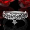 Vintage Fashion Ring Raven Wedding Band Mens Wedding Band Ring Size 7-14