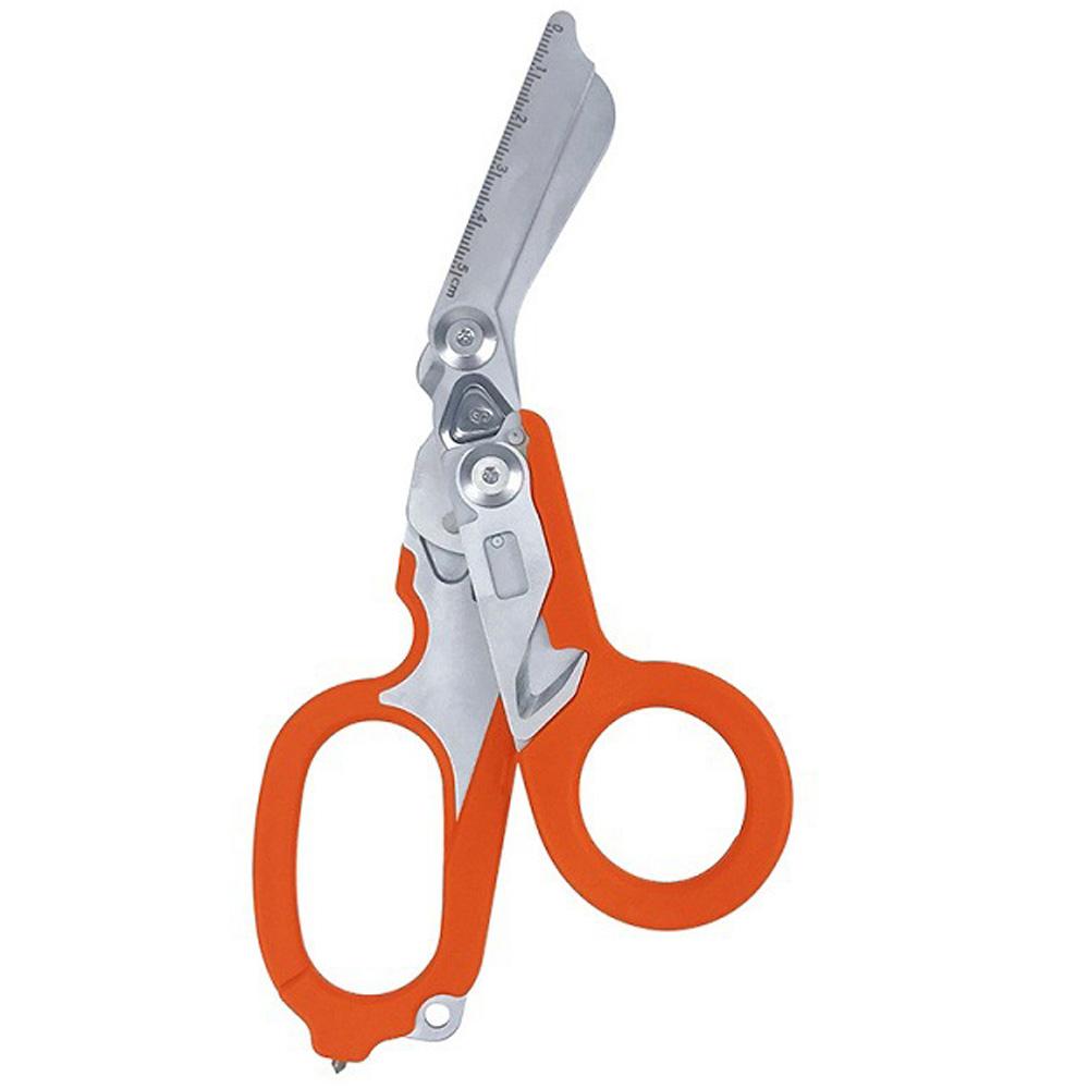 Multifunktionsschere Raptors Erste-Hilfe-Experte Taktische Klappschere aus Edelstahl Outdoor-Werkzeug Kombinationsgerät