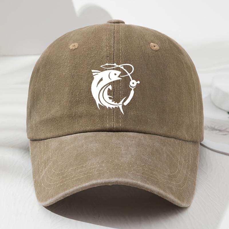 Men's and Women's Circle Fish Soft Top Baseball Caps Retro Fashion Outdoor Hats