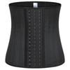 Matte Rubber Waist Trainer: 25 Steel Bone Sports Shaper for Women's Fitness.