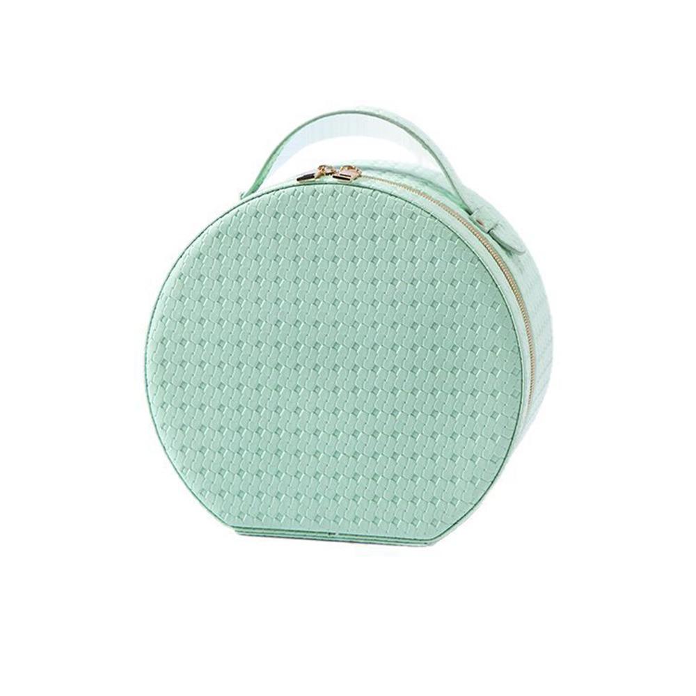 PU Leather Makeup Case with Lights Portable Lighted Cosmetic Storage Box  Outdoor