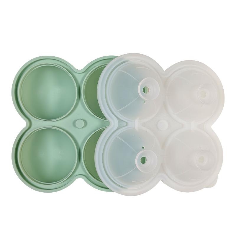 Large Silicone Ice Cube Trays - Easy-Release No Leakage Perfect For Whiskey Cocktails Juice And Parties