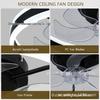 Modern Minimalist Ceiling Fan Light for Bedroom, UL Certified, 110V