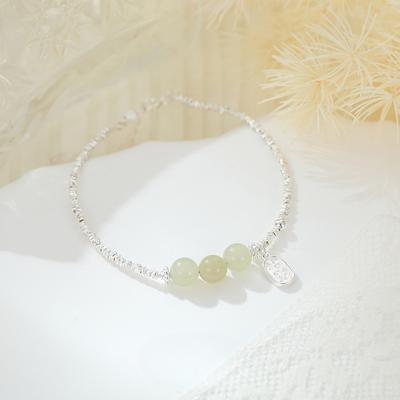 S925 Silver Lucky Broken Silver Hetian Jade Bracelet for Women To Have Wealth Every Year As A Bracelet Token for Best Friend and Girlfriend