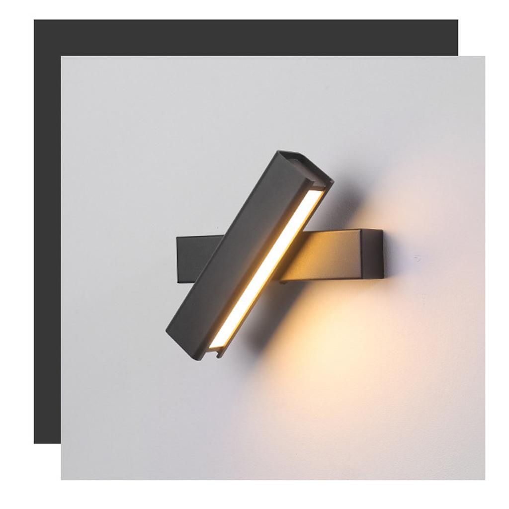 Wall Lamp Simple Style Decorative 350 degrees  Rotation Light Home Decoration for Bedroom Room White Light