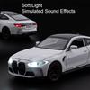 1:32 M4 Coupe 320i Model Toy Car Alloy Body Rubber Tires Doors Opened Pull Back Simulation Toys Models Presents for Children
