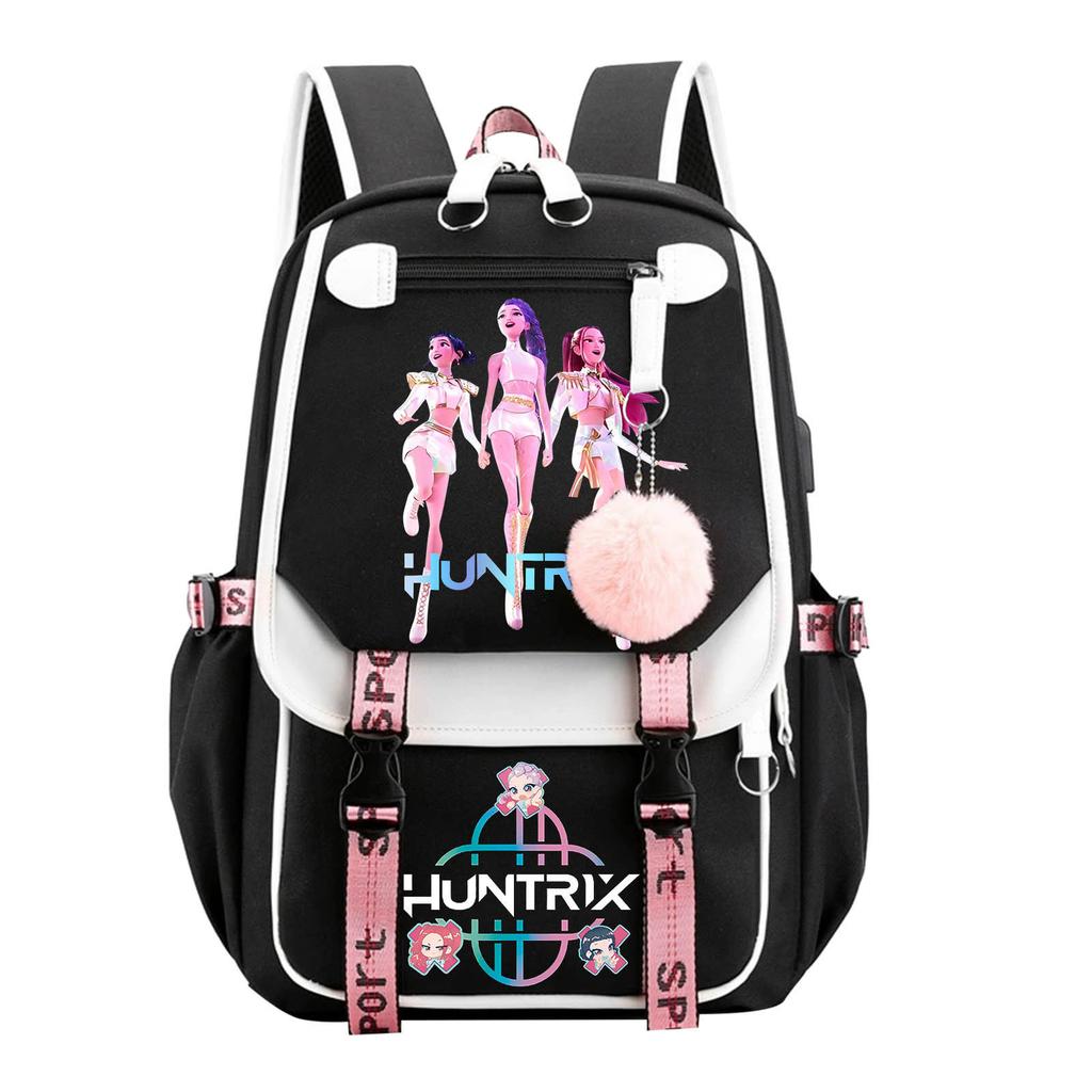 Large Capacity Schoolbag with Shoulder Strap; Student Three-piece Pencil Case Set