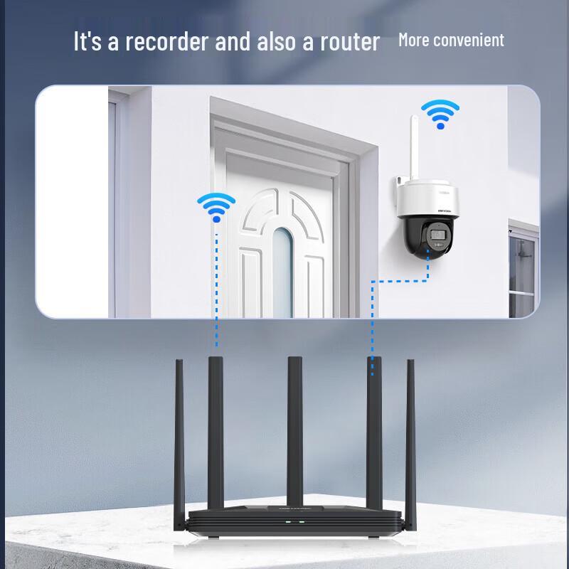 Hikvision WiFi Router & 4-Channel NVR Recorder (DS-3WR-HX3050) CN Plug (adapter Included)