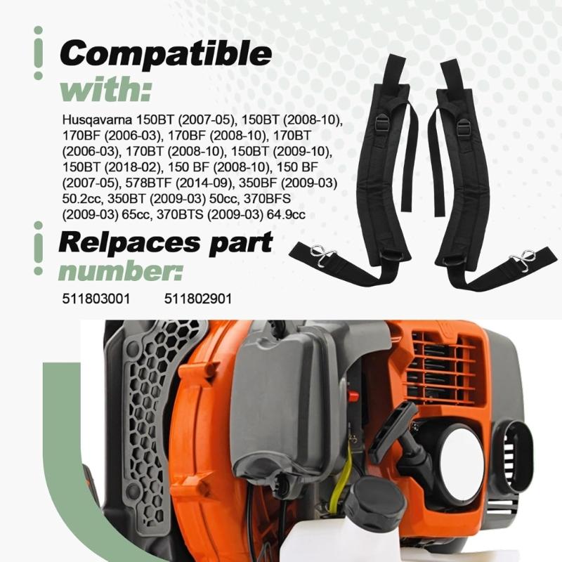 Adjustable Shoulder Support For Backpack Leaf Blowers Ergonomic Weight Relief Design for Various Trimmers