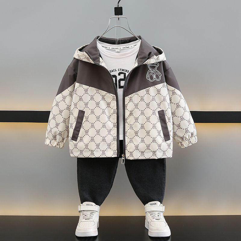 2025 Boys' Korean-Style Spring Jacket: Handsome, Cool Streetwear Windbreaker for Kids