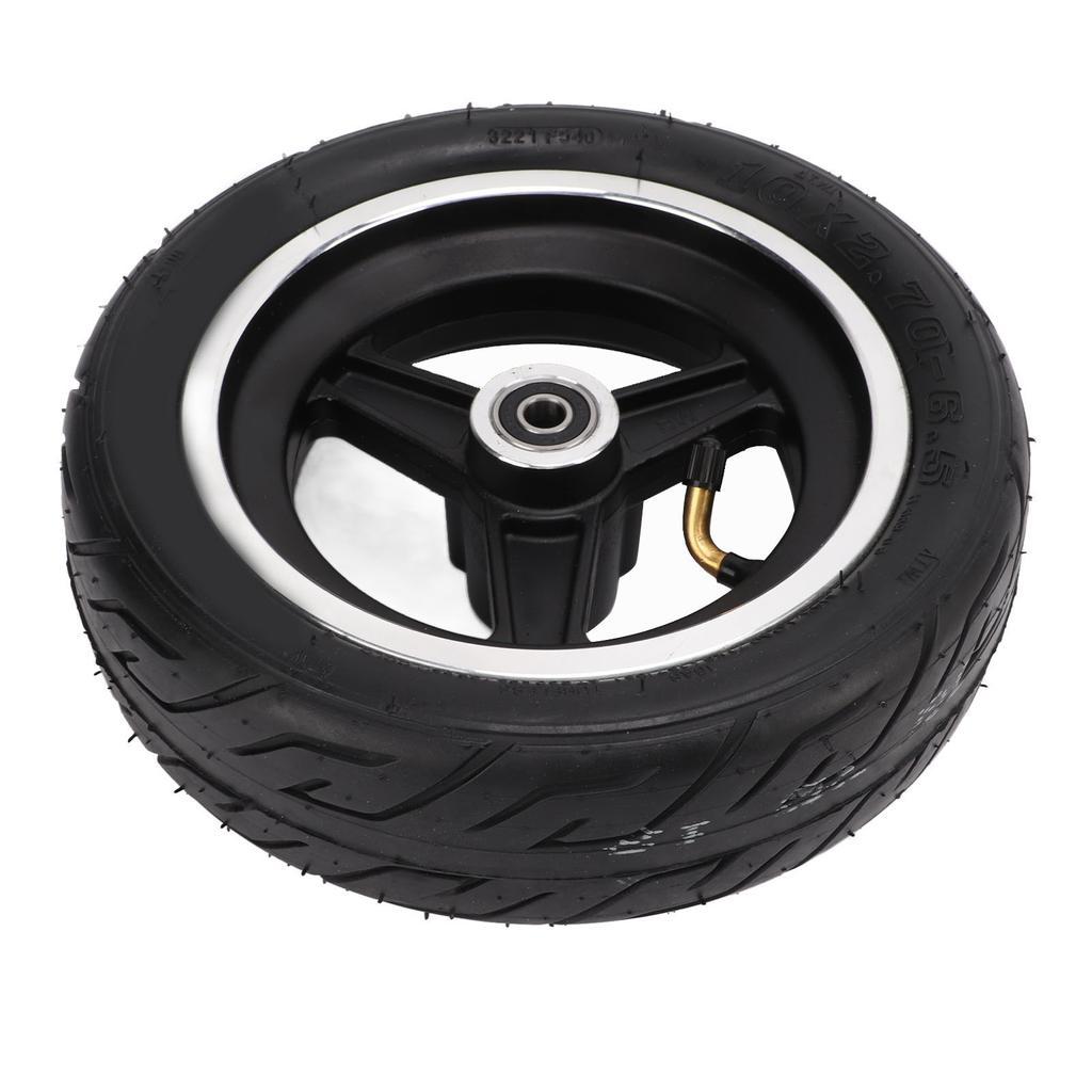 Electric Scooter Tire Assembly 10x2.70‑6.5 Thicken Vacuum Tire with Wheel Hub for Electric Scooter Repair