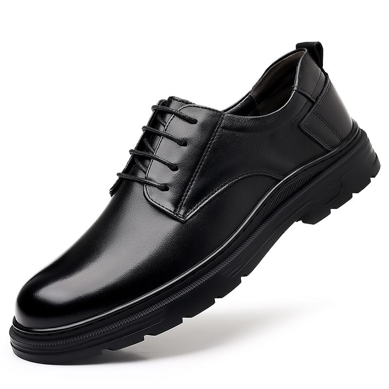 Fashion 2025 New Male Wedding Dress Shoes All-match Walking Shoes Handmade Real Leather Men Shoes Comfortable Casual Oxfords  Footwear