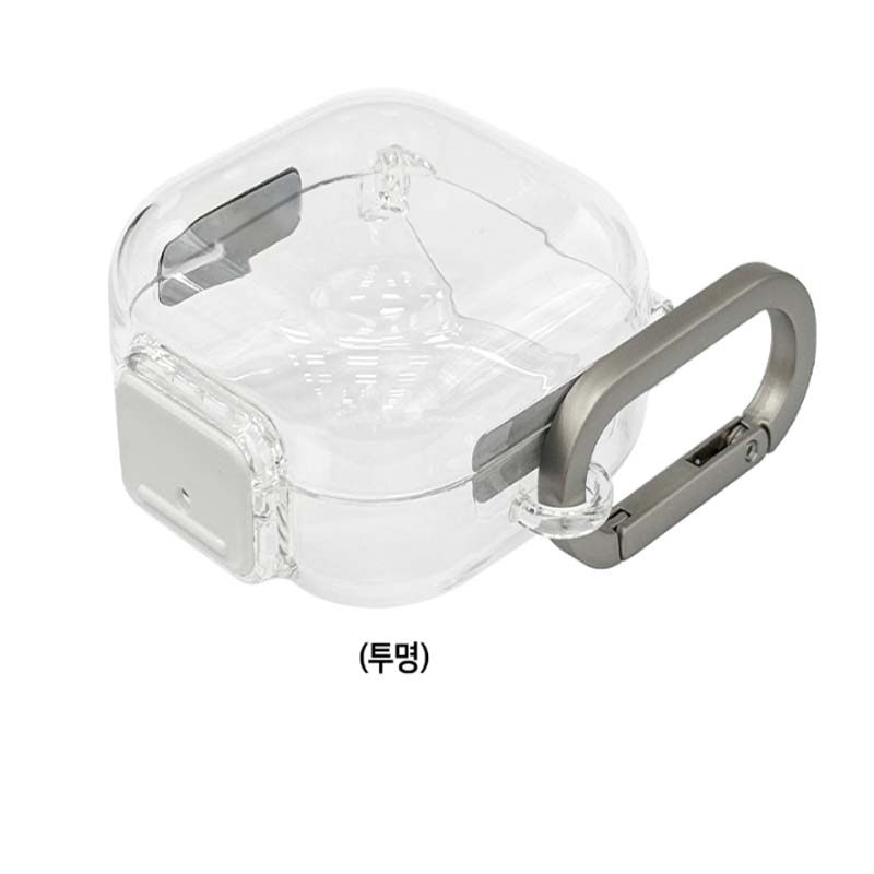 Samsung Capa Transparente Original com Clipe e Mosquetão para Galaxy Buds4|Buds 4Pro