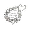 Strass-Halskette Kristall-Choker-Kette Böhmische Geometrische Schlüsselbeinkette Hochzeitsschmuck Braut-Halskette für Frauen Mädchen