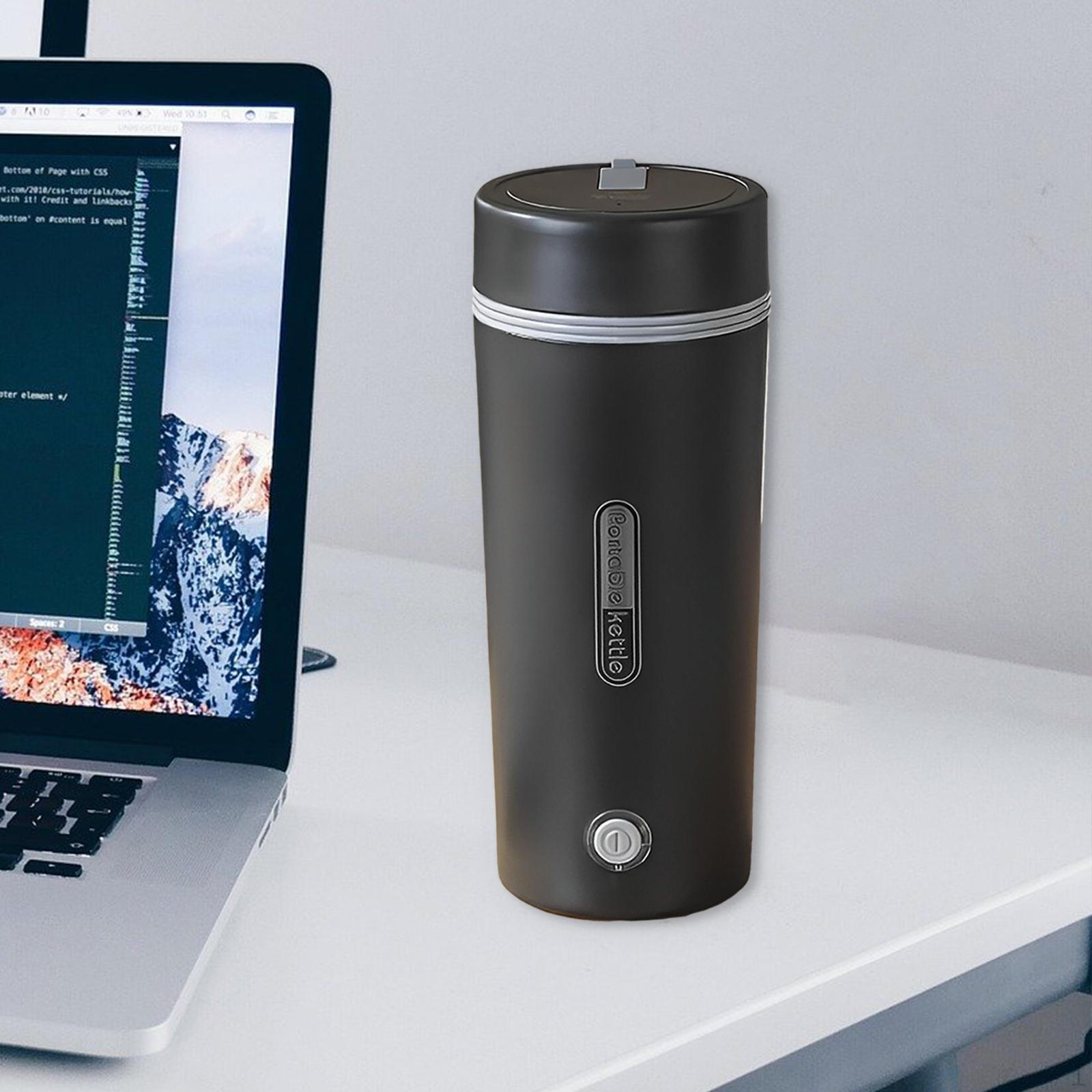 Компактный электрический чайник, бойлер для чая и кофе для офиса чёрный