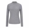 Women's Fleece-Lined Velvet Half-High Collar Shirt | Stylish, Warm Autumn/Winter Base Layer Top 2025