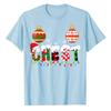 Funny Couples Christmas Chestnuts Adult Matching T-Shirt Xmas Costumes for Couples His and Her Girlfriends Boyfriends