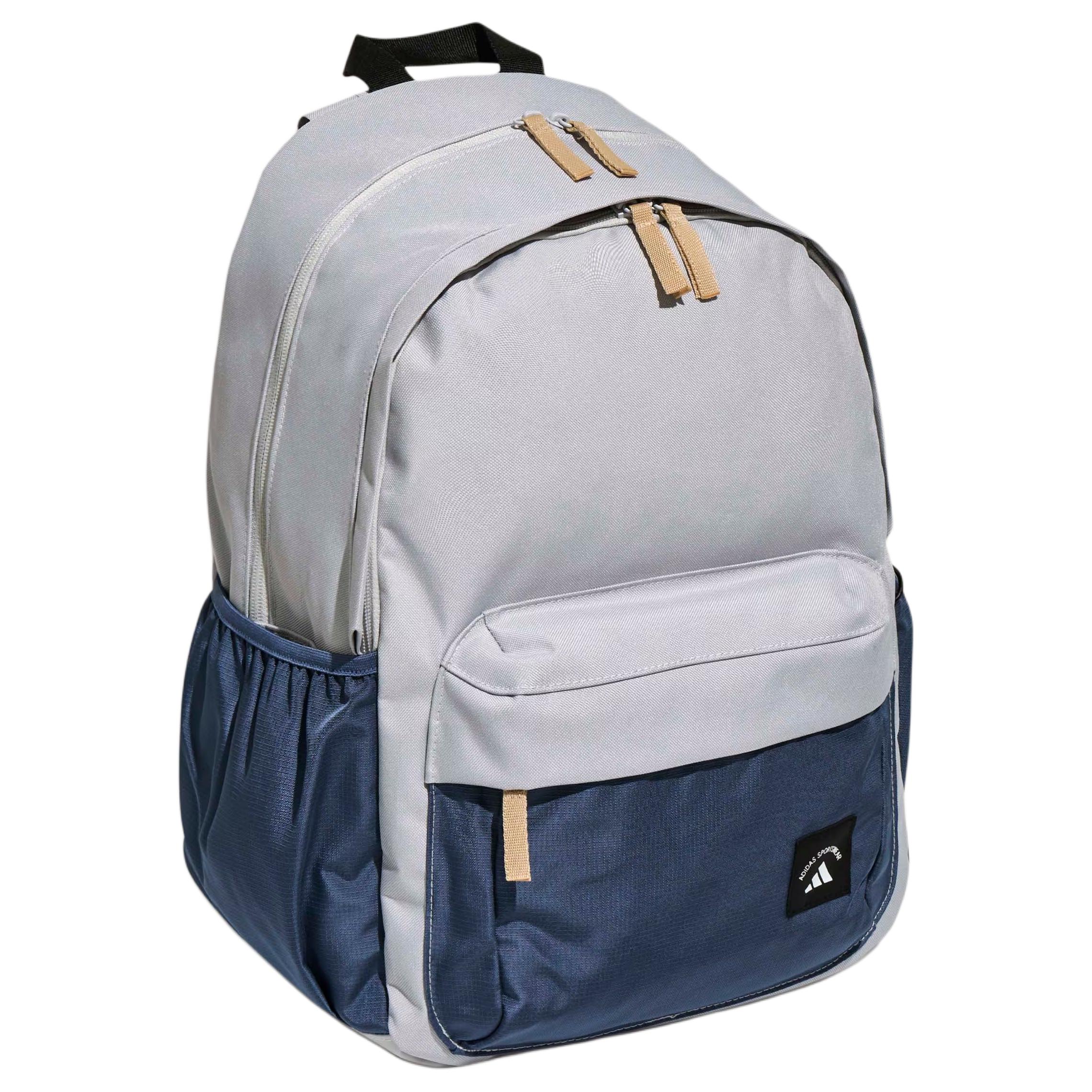 Adidas 23L Material Sports Casual Versatile Commuter Practical Backpack Unisex Backpack Ink-Blue KR5114 Ink Blue