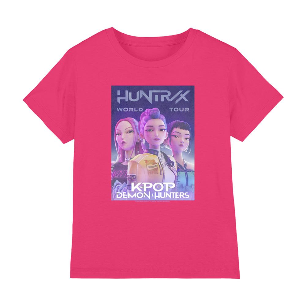K-Pop Demon Hunters Childrens/Kids World Tour Huntr/X T-Shirt