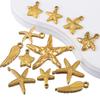 5pcs Stainless Steel Summer Starfish Sea Star Charms for DIY Earring Jewelry Materials Making Pendants Supplies Crafts Wholesale