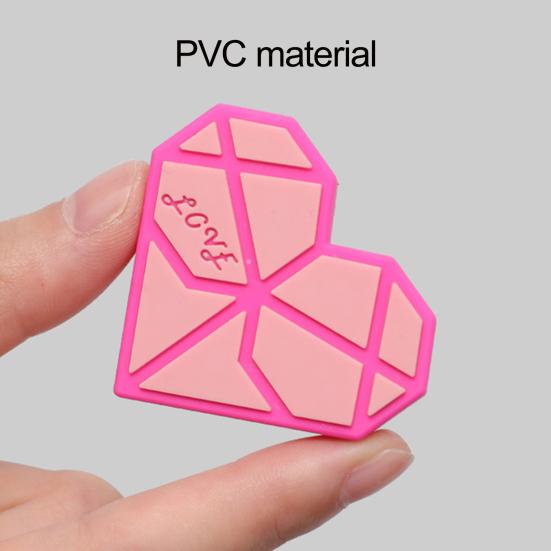 4Pcs Fridge Magnets Three-dimensional Heart-shaped Creative Styling Strong Adsorption Multiple Use Home Decor Lovely Color Heart Creative Magnetic