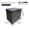 Large Outdoor Waterproof Storage Box with Sun Protection for Garden, Balcony, or Courtyard