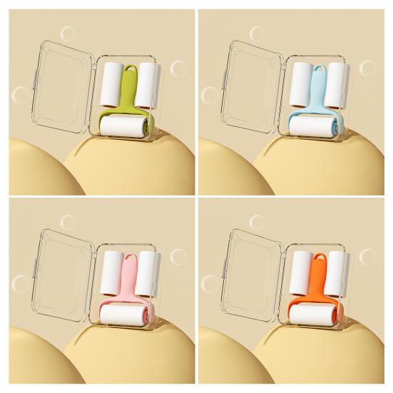 Lint Roller for Pet Hair Portable Handheld Cat Dog Hair Remover with 3 Refills for Laundry Clothes Couch Carpet Bedding Furniture