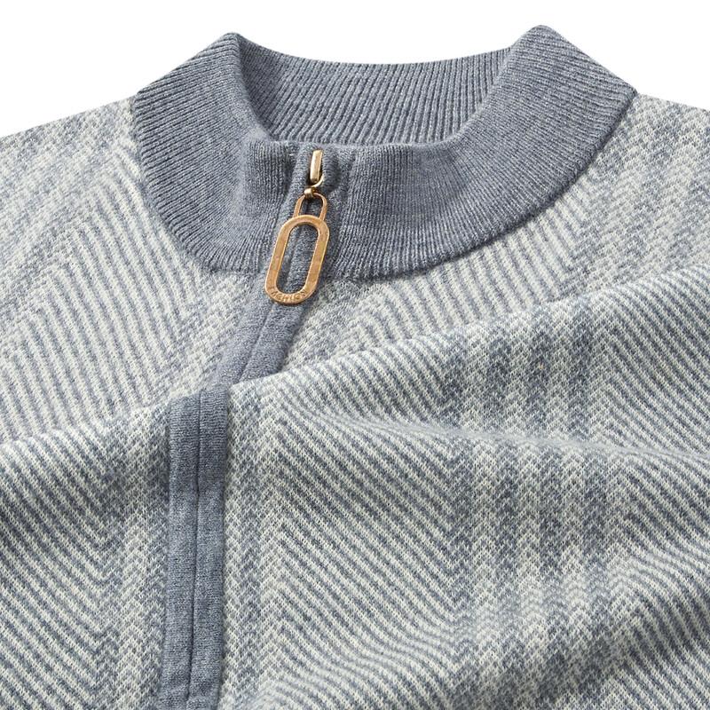 

Кардиган на молнии FAPAI из 100% мериносовой шерсти для мужчин XL